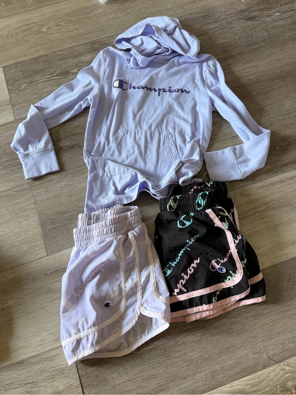 Girls Champion Shorts and Top Bundle - Size Medium